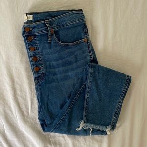 Madewell 10” Raw Hem High Rise Jeans